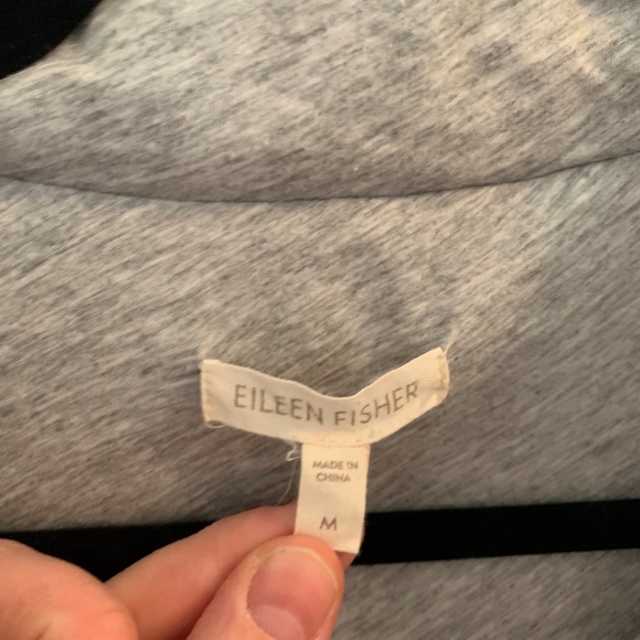 Eileen Fisher Quilted Cotton Knit Vest – Heather Gray (Size Medium) - Picture 4 of 9